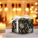 Search for black white and gold wrapping paper Winter