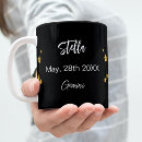 Search for black star mugs Black and gold