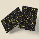 Search for black and gold playing cards Typography