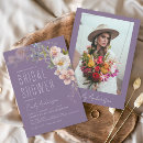Search for purple paper invitations Boho