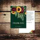 Search for sunflower wedding thank you cards Elegant