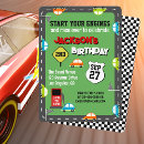 Search for cute race car birthday invitations Cars