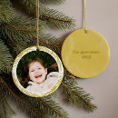 Search for yellow christmas tree decorations Watercolor