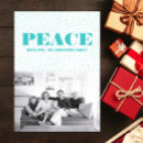 Search for turquoise christmas cards Peace