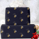 Search for navy blue and gold wrapping paper Cute
