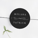 Search for bride and groom wedding stickers Names