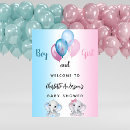 Search for twins baby shower posters Boy and girl