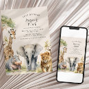 Search for lets get wild invitations Safari animals