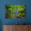 Search for waterfall paintings canvas prints Woodland