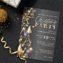 Search for black and gold christmas invitations Winter wonderland