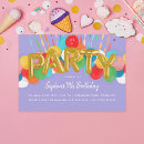 Search for rainbow balloons invitations Kids