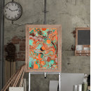 Search for teal and brown art Abstract