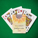 Search for yellow sunflowers playing cards Botanical