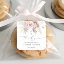 Search for blush floral wedding stickers Thank you