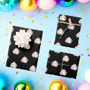 Search for rose gold birthday wrapping paper Black