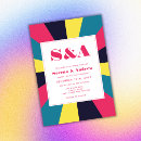 Search for groovy wedding invitations Rainbow