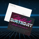 Search for neon 40th birthday invitations 80s