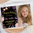 Search for pamper birthday invitations Girl