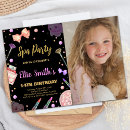 Search for spa birthday invitations Glitz and glam