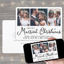 Search for first married christmas cards Merry and married