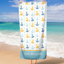 Search for nautical sailboats beach towels Anchor