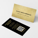 Search for gold foil business cards Qr code