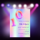 Search for 10 year old party invitations Modern