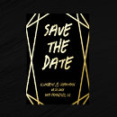 Search for geometric wedding save the dates Minimalist