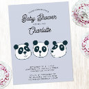 Search for panda baby shower invitations Cartoon