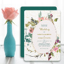 Search for rose gold confetti wedding invitations Floral
