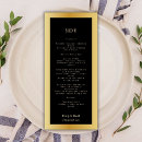 Search for gold border wedding menus Modern