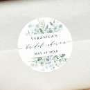 Search for modern foliage wedding stickers Bridal shower