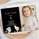 Search for mermaid 5th birthday invitations For kids