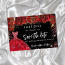 Search for red black save the dates Floral