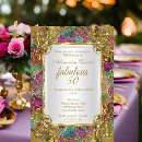 Search for pink and teal birthday invitations Women