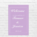 Search for purple welcome weddings Simple