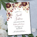 Search for burgundy sweet 16 invitations Botanical