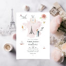 Search for paris france destination wedding invitations French