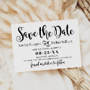 Search for black wedding save the dates Calligraphy script