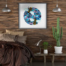 Search for hexagons posters Bee