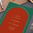 Search for red and green wedding invitations Minimalist