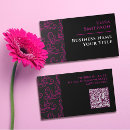 Search for damask pattern business cards Black
