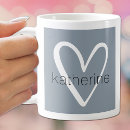 Search for blue white mugs Heart