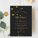 Search for zodiac party invitations Black
