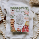 Search for barnyard animals thank you cards Watercolor