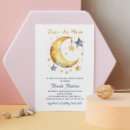 Search for over the moon baby shower invitations Gender neutral