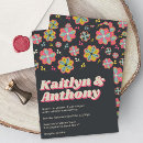 Search for flower power invitations Retro