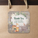 Search for owl baby shower thank you stickers Rustic