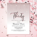 Search for glamour 30th birthday invitations Thirty