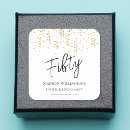 Search for 50th envelope seals Black and white